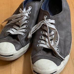 Jack Purcell Converse leather sneakers Grey 10.5